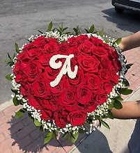 Luxury Initial Rose Bouquet