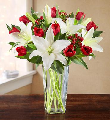 Winter Tulip & Lily Bouquet