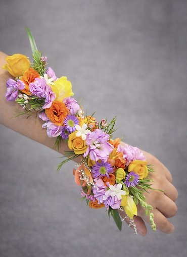 Floral Tattoo Wrist Corsage