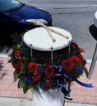 Floral Drum Tribute