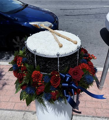 Floral Drum Tribute