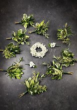 Fresh Greenery Boutonnière Collection