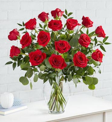 Hearts Desire Long Stem Red Roses