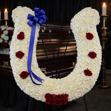 Horse Shoe Funeral Tribute