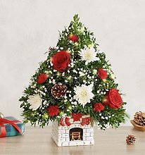 #2 Holiday Flower Tree Merry Mantel
