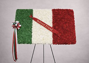 Italian flag Tribute