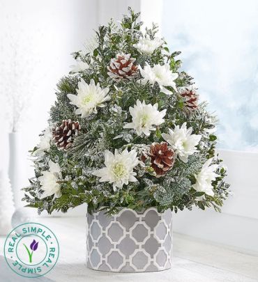 A Winter\'s Snowfall Holiday Flower Tree