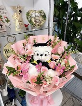 Graduation Teddy Bear Bouquet