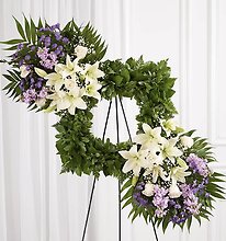 Wreath - Lavender & White