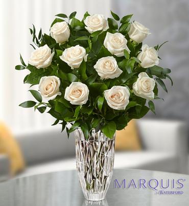Marquis by Waterford  Premium White Roses