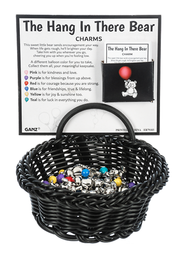 The Hang in There Bear Charm