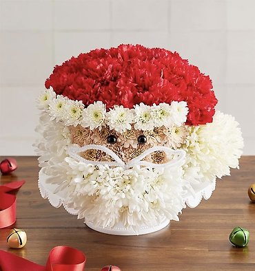 Jolly Santa Flower Cake