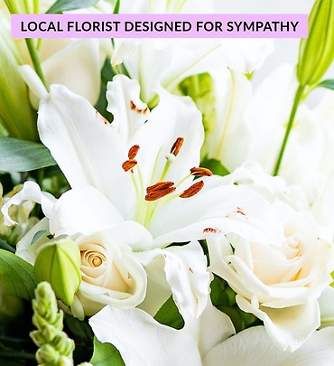 Calm & Comfort Bouquet for Sympathy w/vase