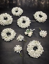 Baby’s Breath Wrist Corsage & Boutonnière Collection