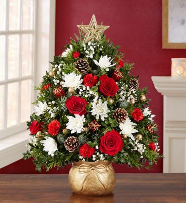 A Magic  Christmas Holiday Flower Tree