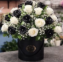 Black And White Rose Box
