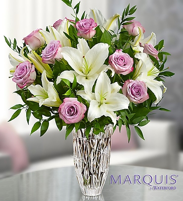 Marquis by Waterford Purple Rose & Lily Bouquet