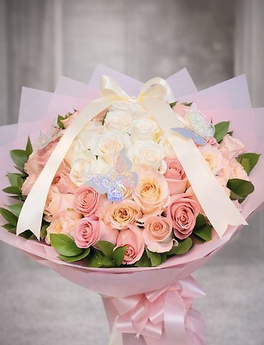 Blush Elegance Rose Bouquet