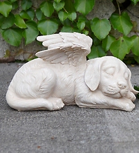 Sleeping Angel Dog with Wings