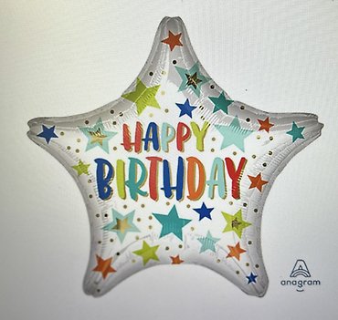 28\" HBD Stars & Dots