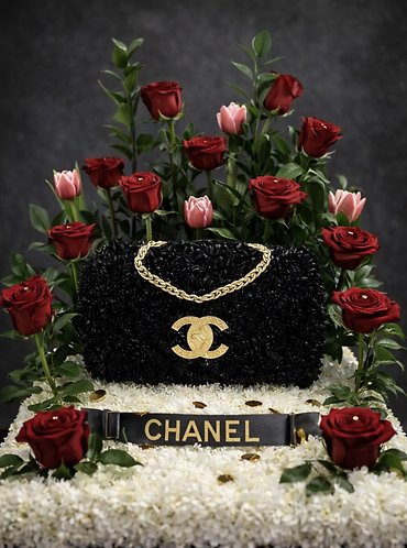 Elegant Black Tribute Arrangement