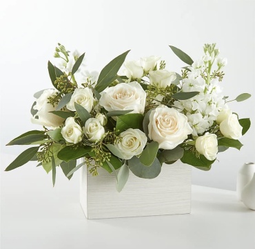 Fresh Linen Box Bouquet