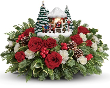 Thomas Kinkade\'s Jolly Santa Bouquet