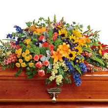 Colorful Reflections Casket  Spray