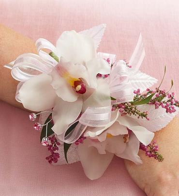 Cymbidium Orchid Wristlet