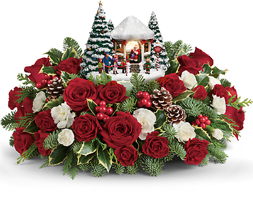 Thomas Kinkade\'s Jolly Santa Bouquet