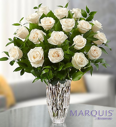 Marquis by Waterford  Premium White Roses