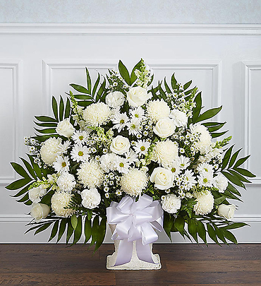 A Loving  Floor Basket- White