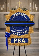 Custom Badge Sympathy Arrangement