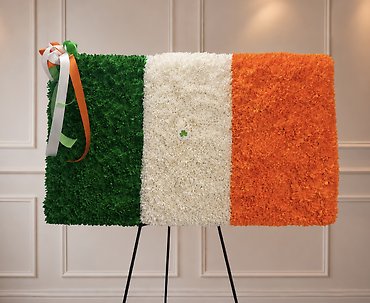 Irish Flag Floral Tribute