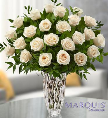 Marquis by Waterford  Premium White Roses