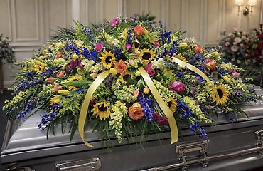 Celebration of Life Garden Casket Spray