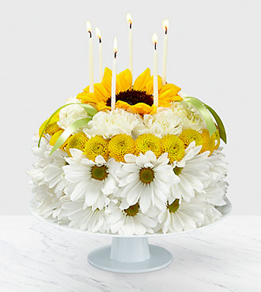 Birthday Smiles Floral Cake