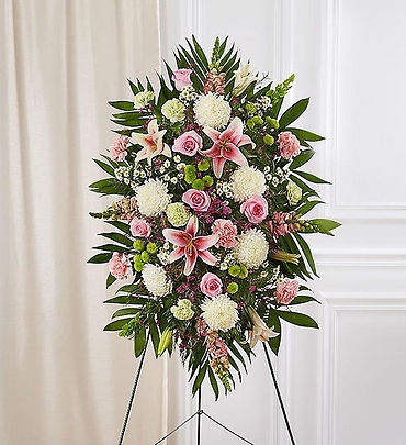 Deepest Sympathies Pastel Standing Spray