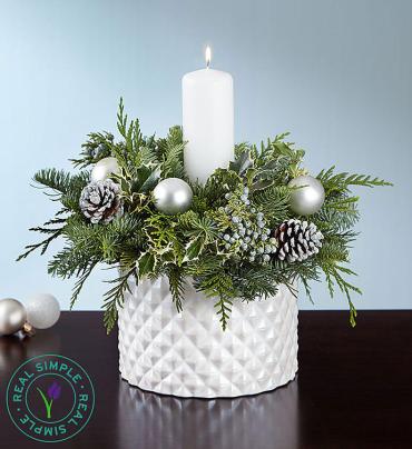 Real Simple? Winter White Centerpiece