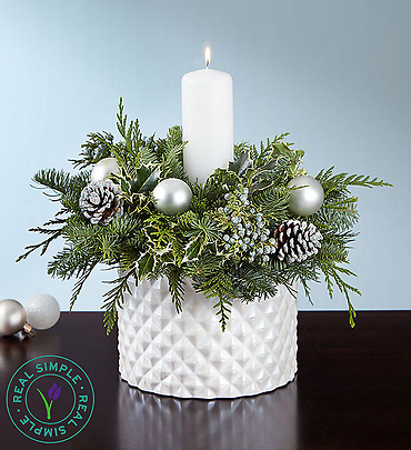 Real Simple? Winter White Centerpiece