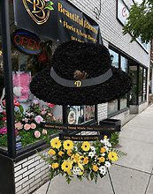 Custom Floral  Hat Tribute