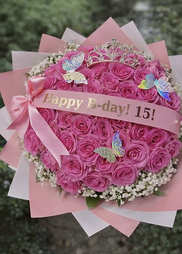 Princess Birthday Rose Bouquet
